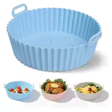 Pack of 2 Silicone Air Fryers Tray Reusable