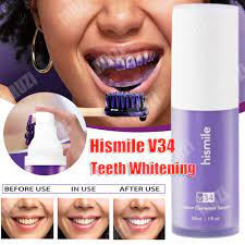 30ml V34 Purple Whitening Toothpaste Care For Teeth Gums