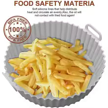 Pack of 2 Silicone Air Fryers Tray Reusable