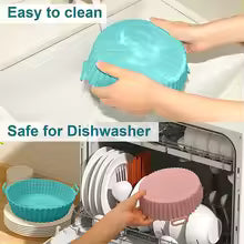 Pack of 2 Silicone Air Fryers Tray Reusable