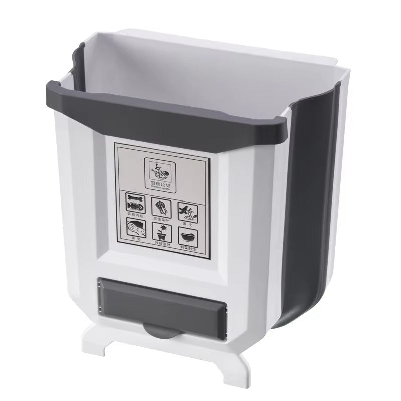 Kitchen Cabinet Foldable Trash Can
