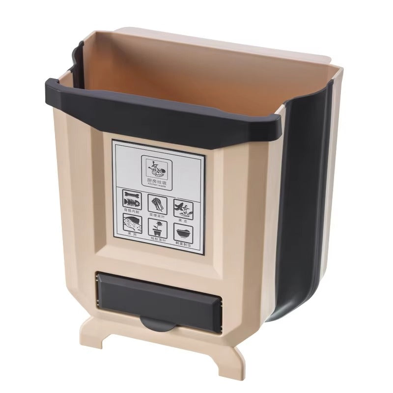 Kitchen Cabinet Foldable Trash Can